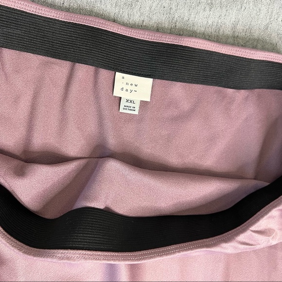 NWOT A New Day Mauve Purple Satin Midi Skirt Women’s Size XXL - Picture 5 of 7